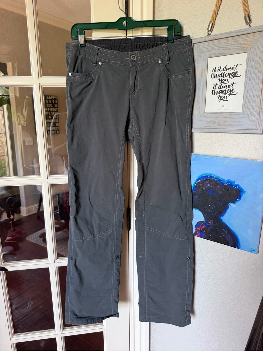 KÜHL Splash Metro Roll-Up Pants 12 Regular Carbon Gray Hiking Convertible